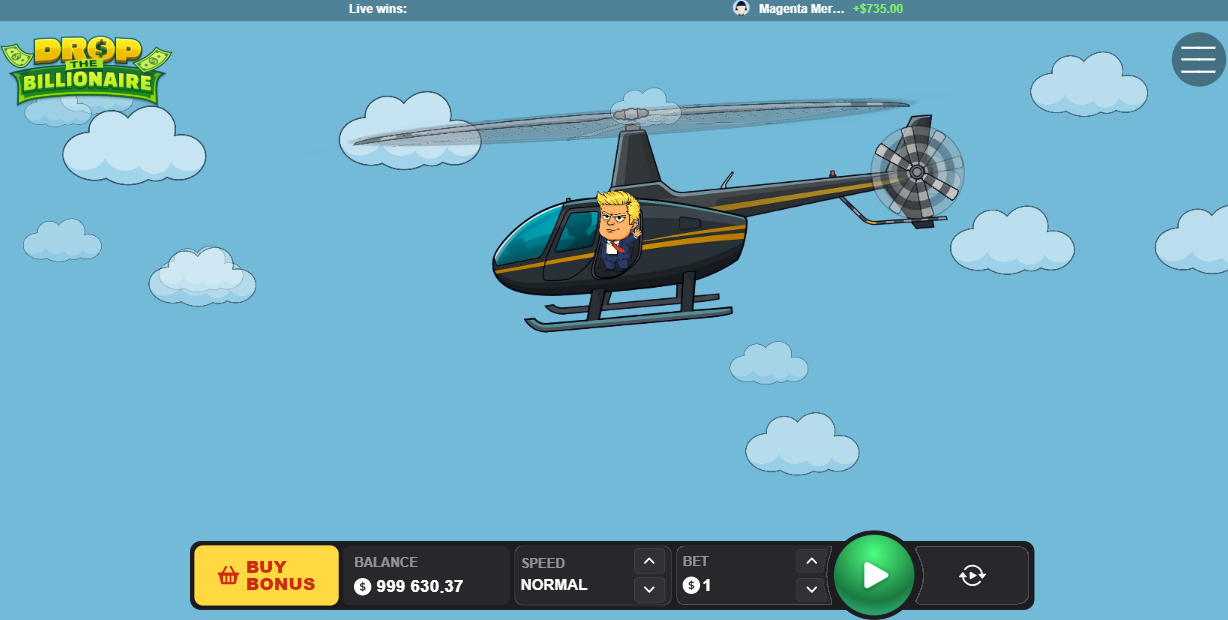 Helikoputala ya Drop The Billionaire poyambira gawo